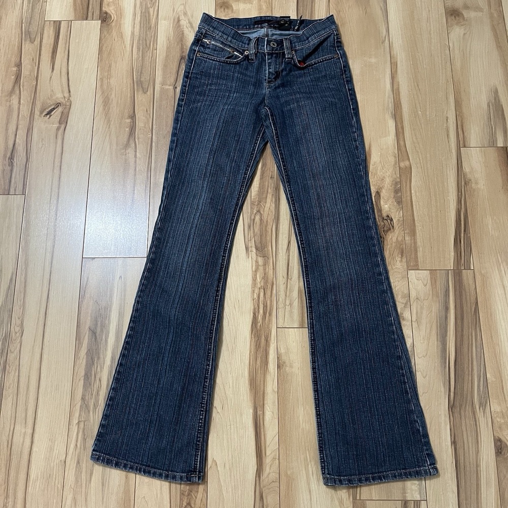 Buffalo David Bitton Women's Bootcut Jeans Slim Low Rise Stretch Denim Sz 24 Y2K